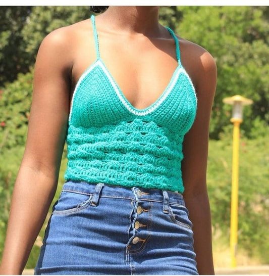 Halter crochet pattern, Crochet lace top pattern,  Halter top pattern , Halterneck top