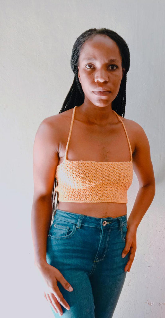 Easy crochet bralette top pattern